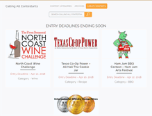 Tablet Screenshot of callingallcontestants.com